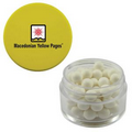 Twist Top Container w/ Yellow Cap Filled w/ Signature Peppermints